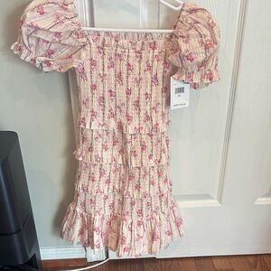Floral Pink Kids Dress